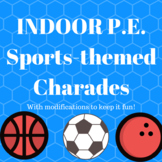 Indoor Rainy Day PE Sub Plans Sports Charades Classroom Ga