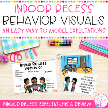 Preview of Indoor Recess Visuals | Classroom Rules & Expectations for Indoor Recess