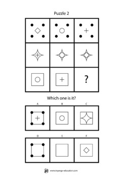 Inductive Reasoning Puzzles by Inyanga Education | TPT