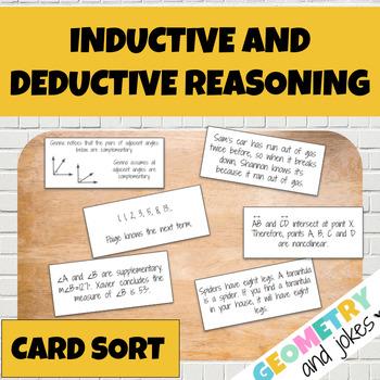 Preview of Inductive and Deductive Reasoning Activity Geometry Logic Card Sort
