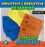 Inductive vs Deductive Reasoning Card Sort Activity + PDF + EASEL