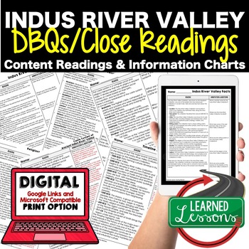 Preview of Indus River Valley DBQ Reading Activity Google World History DBQ Reading