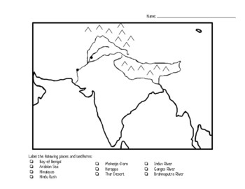 indus river map