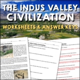 Indus Valley Civilization Ancient India Reading Worksheets
