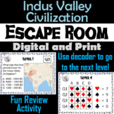 Indus River Valley Civilization Activity Escape Room