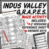 Indus Valley Civilization G.R.A.P.E.S. Maze Activity & Ref