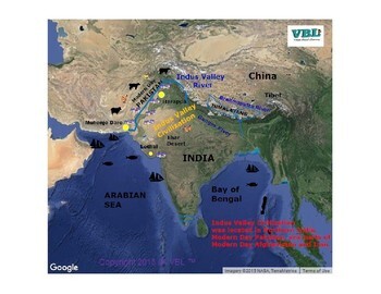 Preview of Indus Valley Map  /Distant Learning/ ESL Visual Study Guides