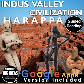 Preview of Indus Valley / Harappa Civilization Worksheet plus Distance Learning Version