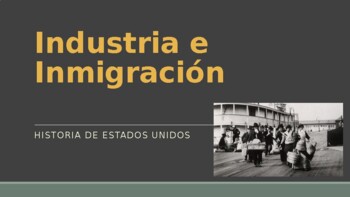 Preview of Industria e Inmigración (Spanish Only)