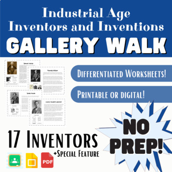Preview of Industrial Age Inventors and Inventions Gallery Walk - plus free bonus!