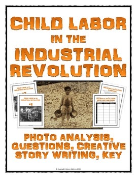 Preview of Industrial Revolution Child Labor - Photo Analysis Activity with Assignments