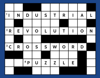 Preview of Industrial Revolution Crossword Puzzle