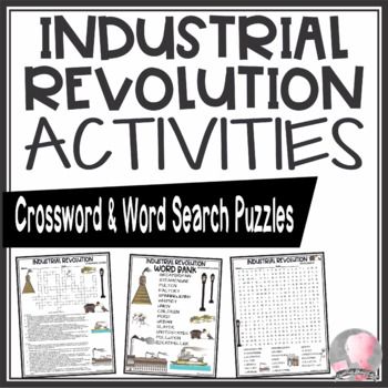 Preview of Industrial Revolution Activities Crossword Puzzle and Word Search