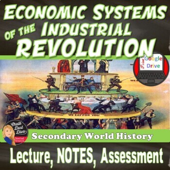 Preview of Industrial Revolution- Economic Systems - Presentation & Project-print & digital