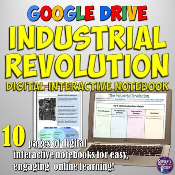 Preview of Industrial Revolution Google Digital Interactive Notebook: Activities & Projects