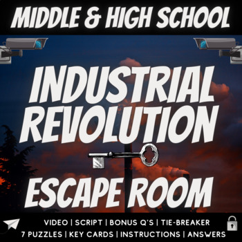Preview of Industrial Revolution History Escape Room