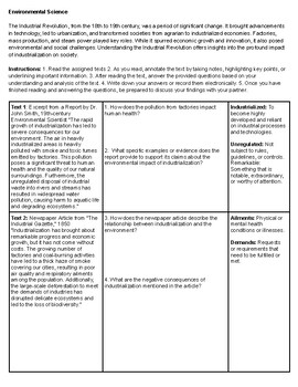 assignment on industrial revolution