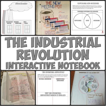 Preview of Industrial Revolution Interactive Notebook: Activities, Readings, & Projects