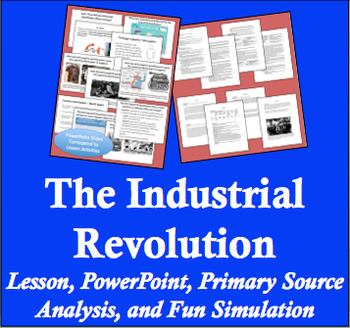 Preview of Industrial Revolution Lesson and Fun Simulations
