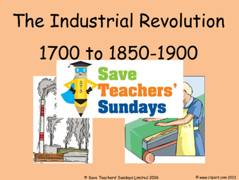 Preview of Industrial Revolution Lesson plan, PowerPoint and Worksheets