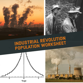 Preview of Industrial Revolution Population Worksheet Activity