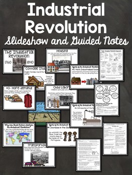 Preview of Industrial Revolution in Europe Slideshow and Guided Notes