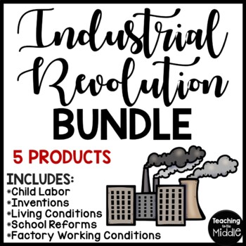 Preview of Industrial Revolution in Europe Reading Comprehension Informational Bundle