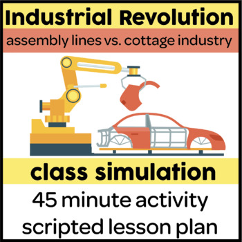 Preview of Industrial Revolution Simulation Activity: Cottage Industry vs. Assembly Lines