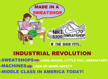 Preview of Industrial Revolution-Sweatshop Workers, Machines, Middle Class-AMAZING VIDEOS!