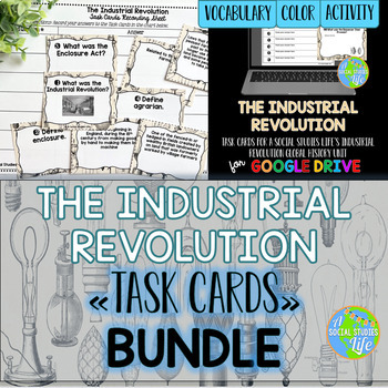 Preview of Industrial Revolution Task Cards BUNDLE