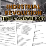 Industrial Revolution Test and Answer Key