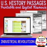 Industrial Revolution - US History Reading Comprehension Passages