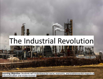 Preview of Industrial Revolution Unit Introduction with Visual Supports