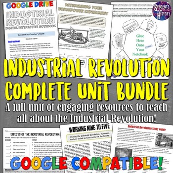 Preview of Industrial Revolution Unit Plan Bundle: Projects, Lessons, for World History