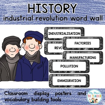 Preview of The Industrial Revolution Word Wall Display