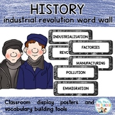 The Industrial Revolution Word Wall Display