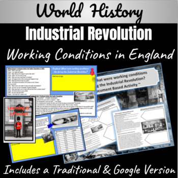 Preview of Industrial Revolution | Working Conditions in England | Distance Learning