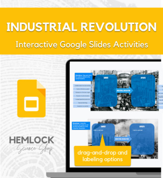 Preview of Industrial Revolution - cause-and-effect activity in Google Slides