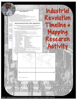 Preview of Industrial and Cultural Revolution Timeline and Mapping Research Activity