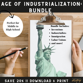 Preview of Industrialization BUNDLE-Industrialists, Labor Unions and More! (8th-12th grade)