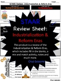 Industrialization Era, STAAR Review Sheet