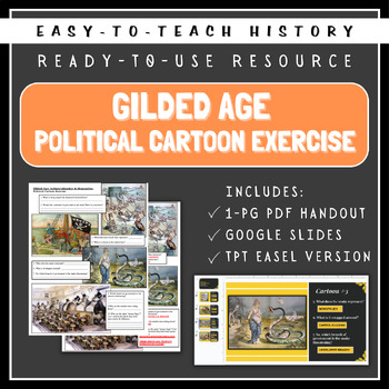 Industrialization Gilded Age Political Cartoon Breakdown By Wright Materials