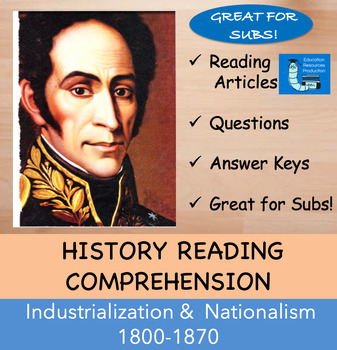 Preview of Industrialization & Nationalism 1800-1870 Bundle