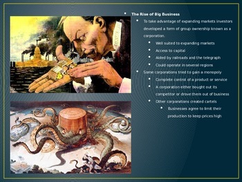 Preview of Industrialization PowerPoint and Guided Notes