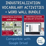 Industrialization Vocabulary Activity Set and Word Wall Bundle