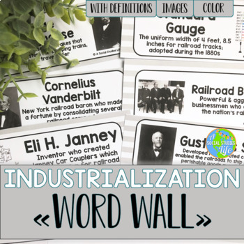 Preview of Industrialization Word Wall