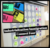 Industrialization and Immigration Connect Four Review Game