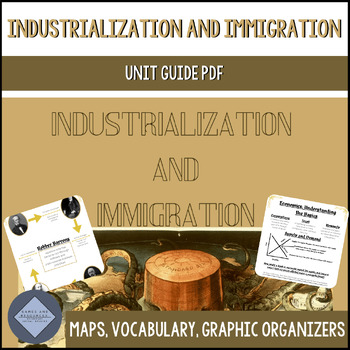 Preview of Industrialization and Immigration PDF - Maps and Activities Packet