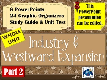 Preview of Industry and Westward Expansion UNIT - Part 2