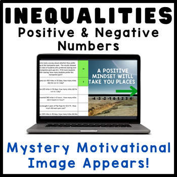 Preview of Inequalities | 6th Grade | Digital Math Mystery Picture Activity